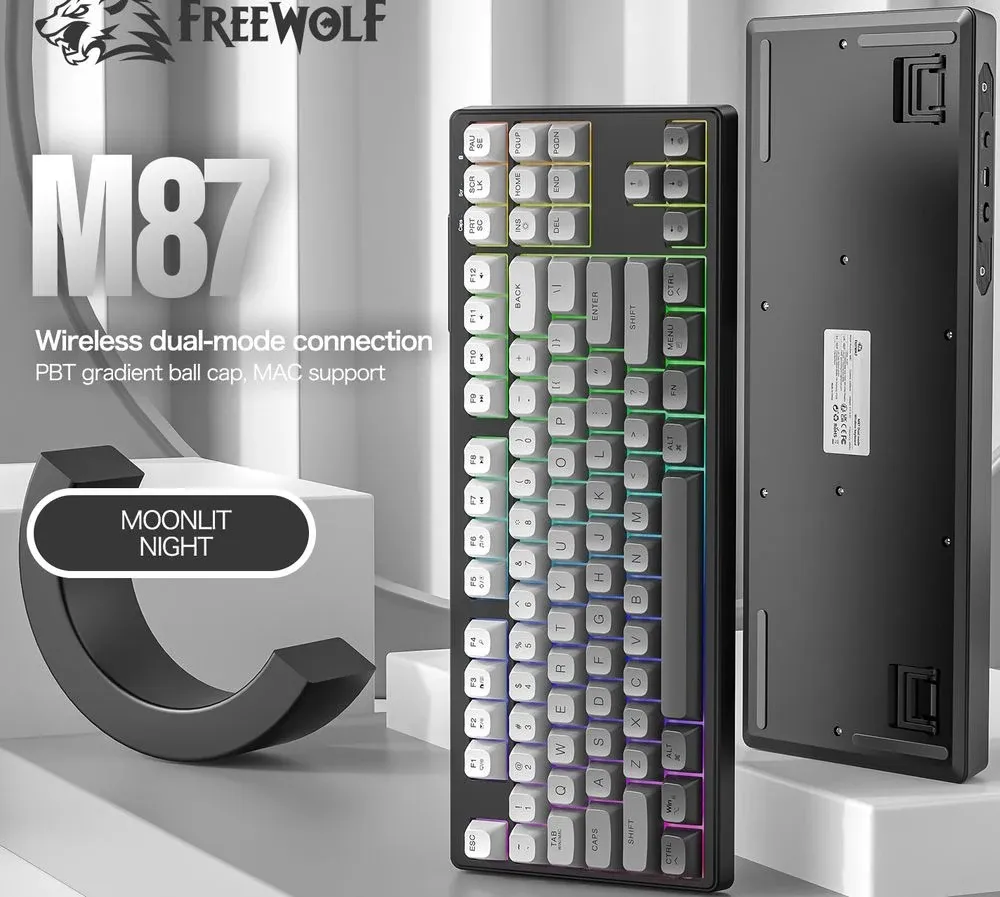 Freewolf M87 Kablosuz Mekanik Klavye — tanıtım görseli 3