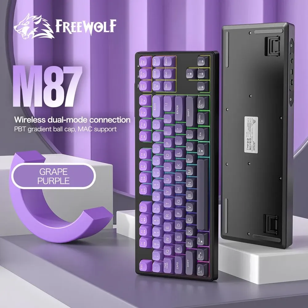 Freewolf M87 Kablosuz Mekanik Klavye — tanıtım görseli 4