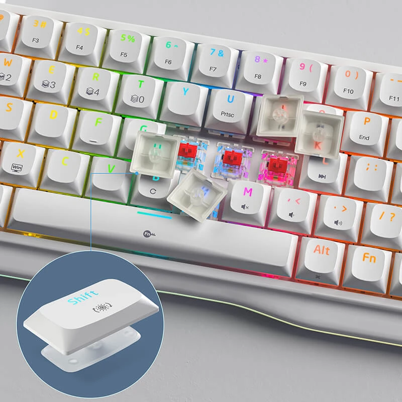 Kemove K68SE Mekanik Klavye — 65% Kompakt, PBT Keycap — tanıtım görseli 2