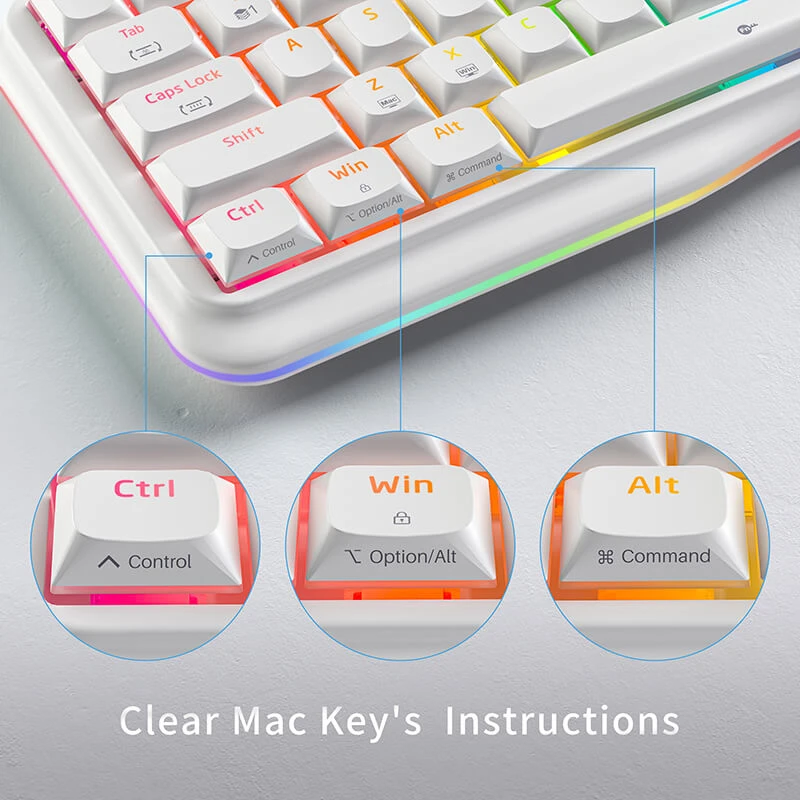 Kemove K68SE Mekanik Klavye — 65% Kompakt, PBT Keycap — tanıtım görseli 5