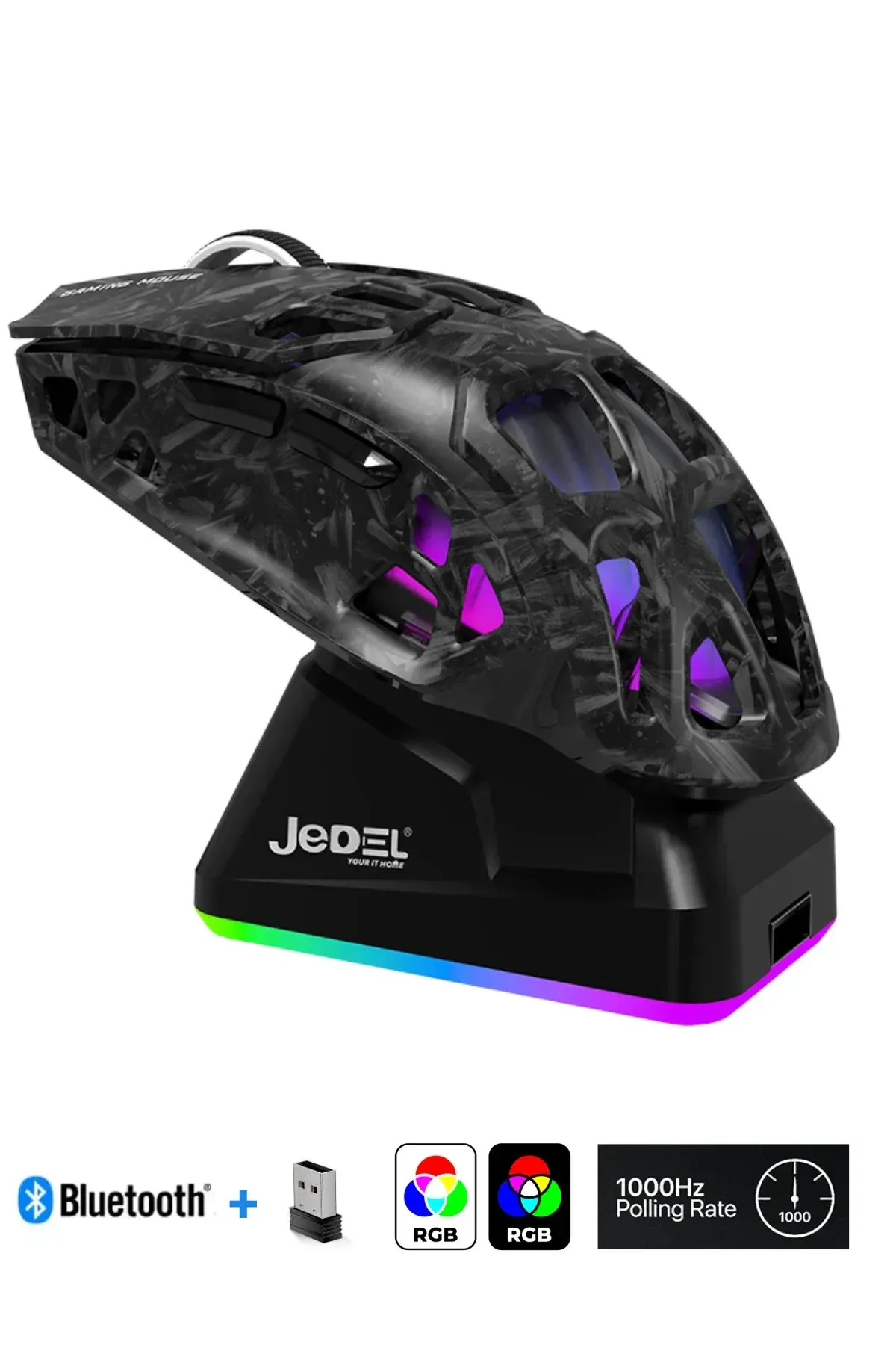 Jedel Vantage12K Kablosuz RGB Gaming Mouse